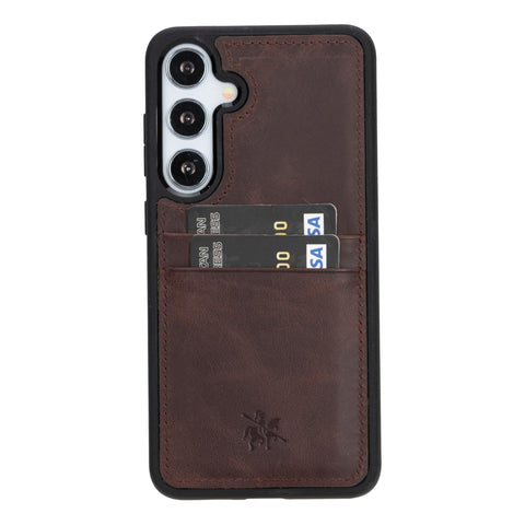 Funda tipo billetera de cuero Capri Snap On para Samsung Galaxy S24 Plus