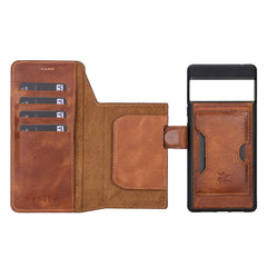 Florence-flex RFID Blocking Leather Wallet Case for Google Pixel 6 Pro