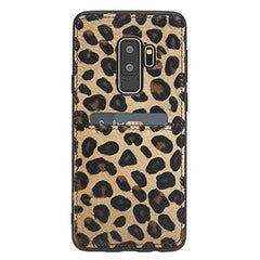 Funda tipo billetera de cuero Cosa Snap On para Samsung Galaxy S9 Plus