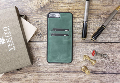 Funda tipo billetera de cuero Cosa Snap On para iPhone 7 Plus