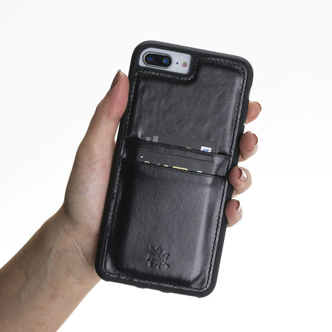Funda tipo billetera de cuero Cosa Snap On para iPhone 7 Plus