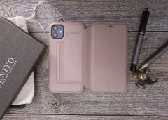Venice RFID Blocking Leather Wallet Stand Case for iPhone 11