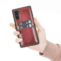 Funda tipo billetera de cuero Cosa Snap On para Samsung Galaxy Note 10