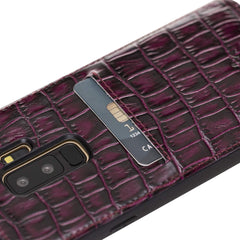 Funda tipo billetera de cuero Cosa Snap On para Samsung Galaxy S9 Plus