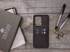 Funda tipo billetera de cuero Capri Snap On para Samsung Galaxy S20 Ultra