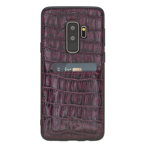 Cosa Snap On Leather Wallet Case for Samsung Galaxy S9 Plus
