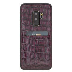 Funda tipo billetera de cuero Cosa Snap On para Samsung Galaxy S9 Plus