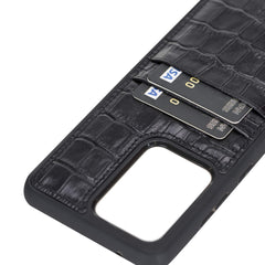 Funda tipo billetera de cuero Capri Snap On para Samsung Galaxy S20 Ultra