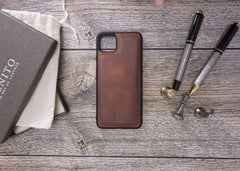Funda de cuero Lucca Snap On para Google Pixel 4