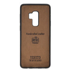 Funda tipo billetera de cuero Capri Snap On para Samsung Galaxy S9 Plus
