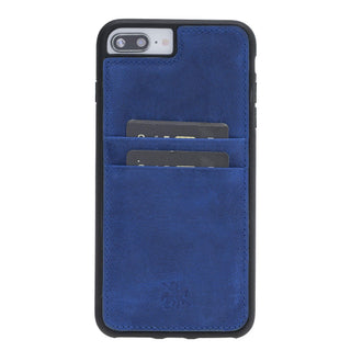 Funda tipo billetera de cuero Capri Snap On para iPhone 7 Plus