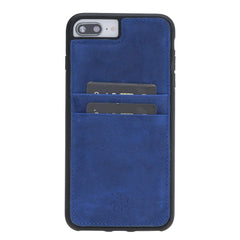 Funda tipo billetera de cuero Capri Snap On para iPhone 7 Plus