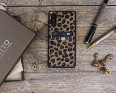 Funda tipo billetera de cuero Cosa Snap On para Samsung Galaxy Note 10