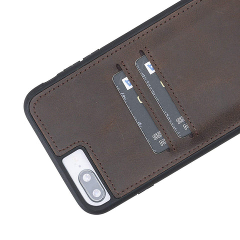 Funda tipo billetera de cuero Cosa Snap On para iPhone 7 Plus
