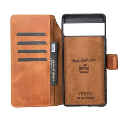 Funda tipo billetera de cuero con bloqueo RFID Florence-flex para Google Pixel 7 Pro