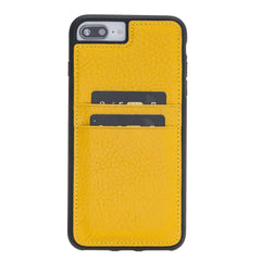Funda tipo billetera de cuero Capri Snap On para iPhone 7 Plus