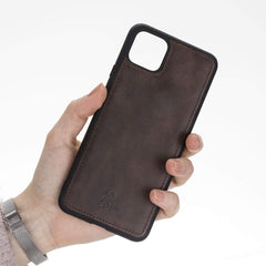 Funda de cuero Lucca Snap On para Google Pixel 4 XL
