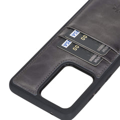 Funda tipo billetera de cuero Capri Snap On para Samsung Galaxy S20 Ultra