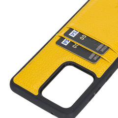Funda tipo billetera de cuero Capri Snap On para Samsung Galaxy S20 Ultra