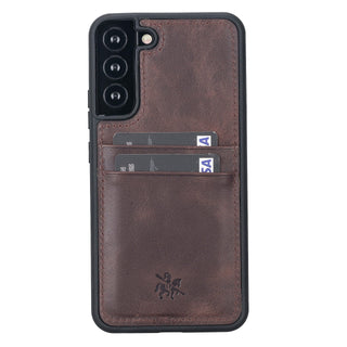 Funda tipo billetera de cuero Capri Snap On para Samsung Galaxy S22 Plus
