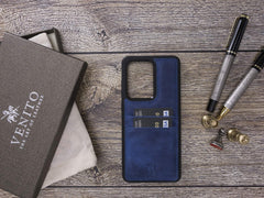 Funda tipo billetera de cuero Capri Snap On para Samsung Galaxy S20 Ultra