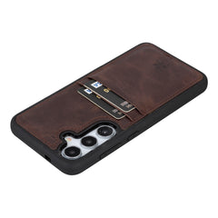 Funda tipo billetera de cuero Capri Snap On para Samsung Galaxy S24 Plus