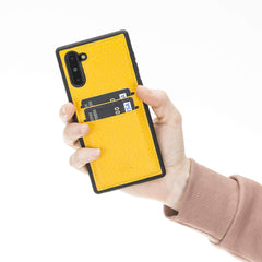 Funda tipo billetera de cuero Cosa Snap On para Samsung Galaxy Note 10