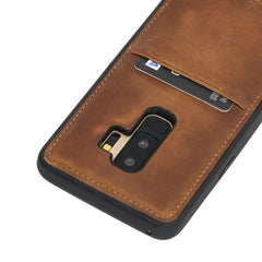 Funda tipo billetera de cuero Capri Snap On para Samsung Galaxy S9 Plus