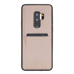 Funda tipo billetera de cuero Capri Snap On para Samsung Galaxy S9 Plus