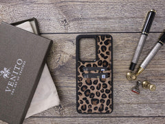 Funda tipo billetera de cuero Capri Snap On para Samsung Galaxy S20 Ultra