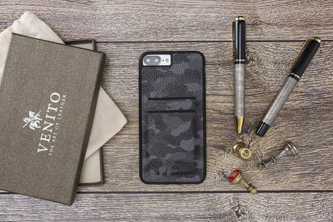 Funda tipo billetera de cuero Cosa Snap On para iPhone 7 Plus