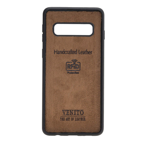 Funda tipo billetera de cuero Capri Snap On para Samsung Galaxy S10 Plus