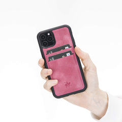 Funda tipo billetera de cuero Cosa Snap On para iPhone 11 Pro