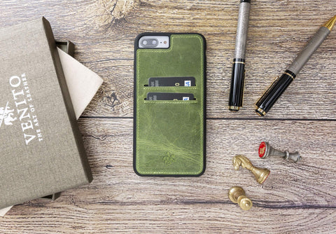 Funda tipo billetera de cuero Cosa Snap On para iPhone 7 Plus