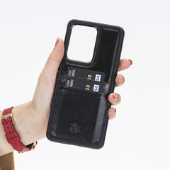 Funda tipo billetera de cuero Capri Snap On para Samsung Galaxy S20 Ultra