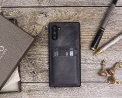 Funda tipo billetera de cuero Cosa Snap On para Samsung Galaxy Note 10