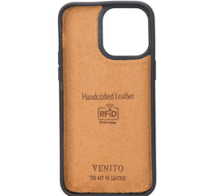 Funda tipo billetera de cuero Capri Snap On para iPhone 14 Pro Max