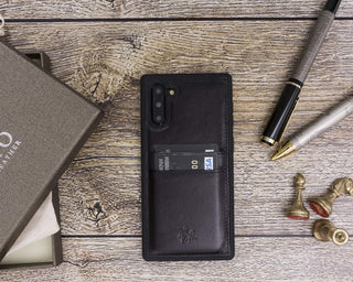 Funda tipo billetera de cuero Cosa Snap On para Samsung Galaxy Note 10
