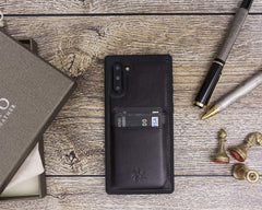 Funda tipo billetera de cuero Cosa Snap On para Samsung Galaxy Note 10