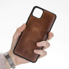 Funda de cuero Lucca Snap On para Google Pixel 4