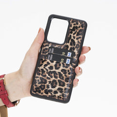 Funda tipo billetera de cuero Capri Snap On para Samsung Galaxy S20 Ultra