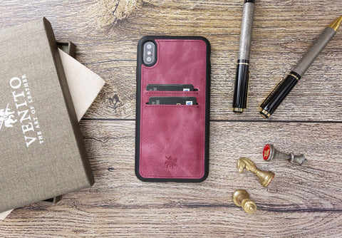 Cosa Snap On Leather Wallet Case for iPhone XS Max