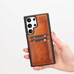 Capri Snap On Leather Wallet Case for Samsung Galaxy S23 Ultra