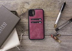 Cosa Snap On Leather Wallet Case for iPhone 11 Pro Max