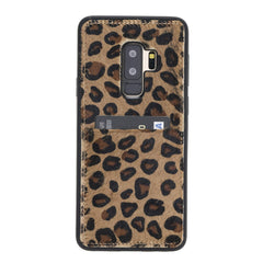 Funda tipo billetera de cuero Capri Snap On para Samsung Galaxy S9 Plus