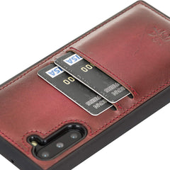 Funda tipo billetera de cuero Cosa Snap On para Samsung Galaxy Note 10