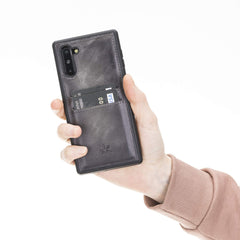 Funda tipo billetera de cuero Cosa Snap On para Samsung Galaxy Note 10