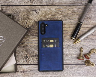 Funda tipo billetera de cuero Cosa Snap On para Samsung Galaxy Note 10