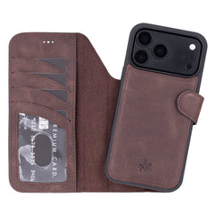 Ravenna RFID Blocking Detachable Leather Wallet Case for iPhone 18 Pro Max