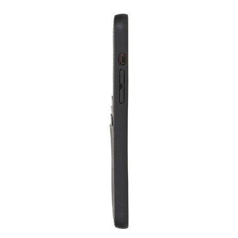 Funda tipo billetera de cuero Capri Snap On para iPhone 12 Mini